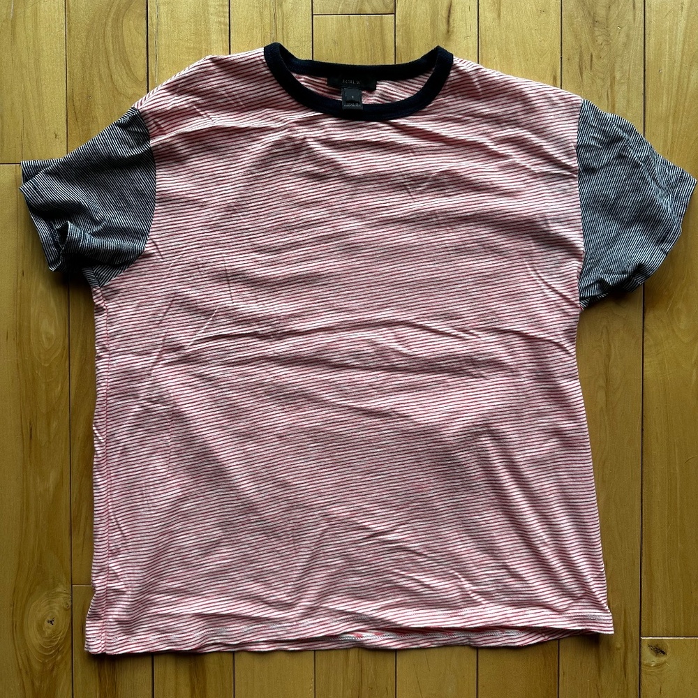 J. Crew Striped Cotton Ringer Tee‎